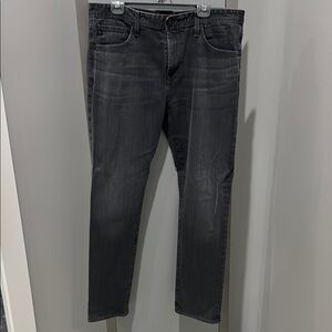 Ag Adriano Goldschmied charcoal grey Slim Jeans with Versatile Style Size 36
